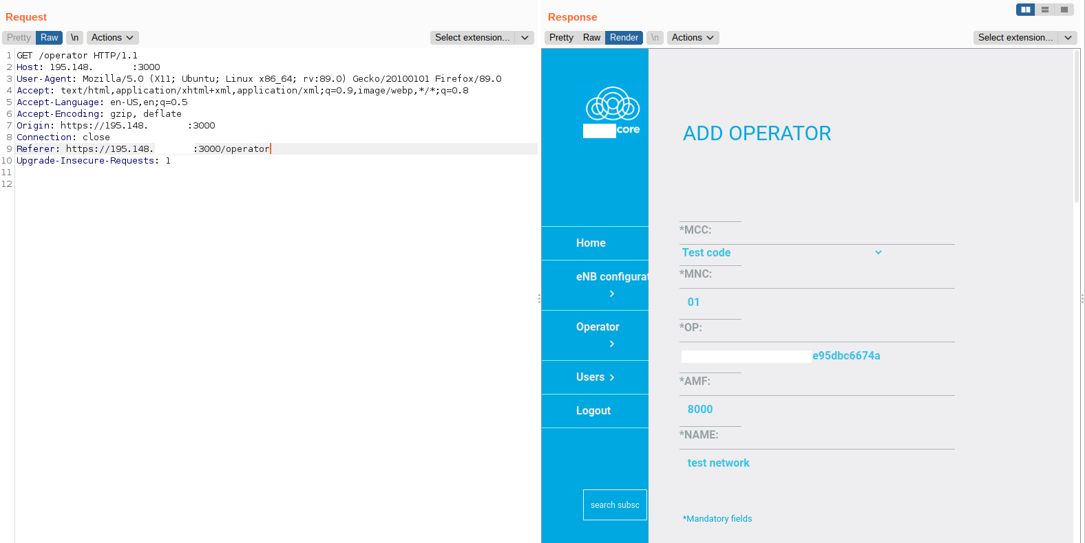 Directory traversal in Core Network's console